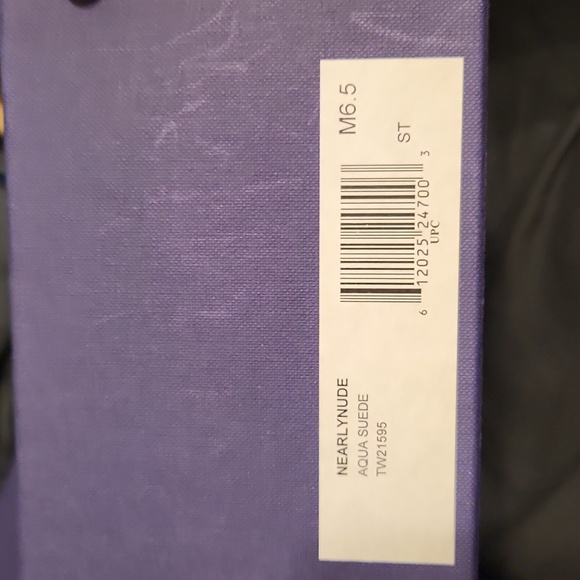 Stuart Weitzman Nearlynude Ankle Strap Sandal Heel Nice Aqua Blue Suede - Picture 2 of 12